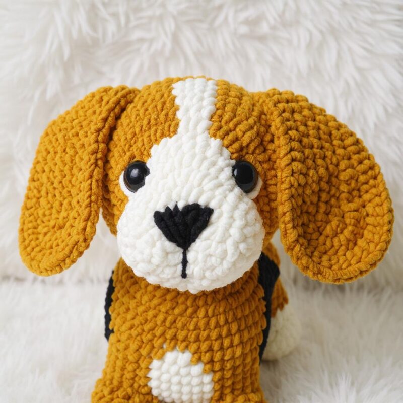 Basset Hound Amigurumi Crochet Pattern - Adorable DIY Stuffed Animal Toy - Instant Download PDF - Image 3