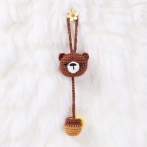 Bear Bookmark Amigurumi Crochet Pattern - Adorable DIY Handmade Bookmark - Instant Download PDF