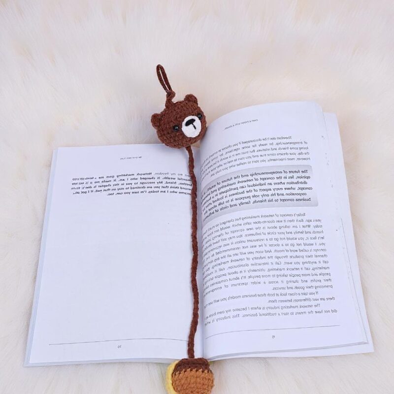Bear Bookmark Amigurumi Crochet Pattern - Adorable DIY Handmade Bookmark - Instant Download PDF - Image 5