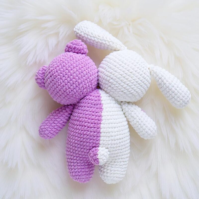 Bear and Bunny Amigurumi Crochet Pattern - Adorable DIY Stuffed Animal Toy - Instant Download PDF - Image 6