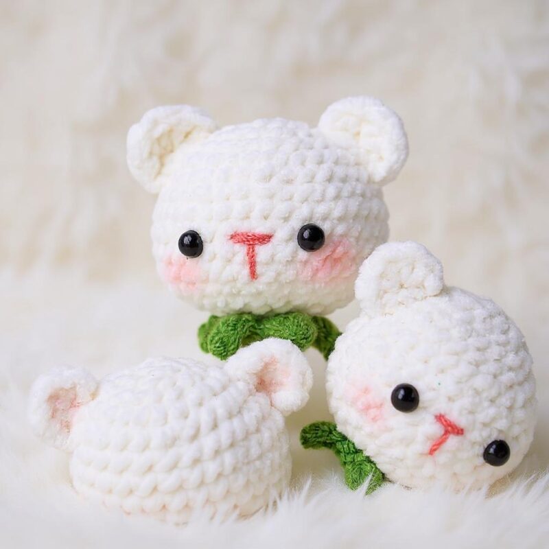 Flower Pot Bear Amigurumi Crochet Pattern - Adorable DIY Stuffed Animal - Instant Download PDF - Image 4