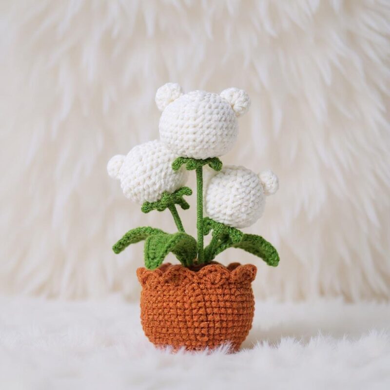 Flower Pot Bear Amigurumi Crochet Pattern - Adorable DIY Stuffed Animal - Instant Download PDF - Image 5