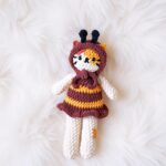 Bee Cat Amigurumi Crochet Pattern - Adorable Comforter - DIY Stuffed Animal Toy - Instant Download PDF