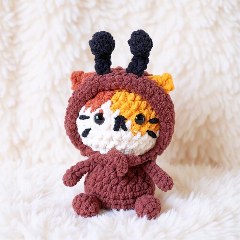 Bee Cat Amigurumi Crochet Pattern - Adorable Comforter - DIY Stuffed Animal Toy - Instant Download PDF - Image 4