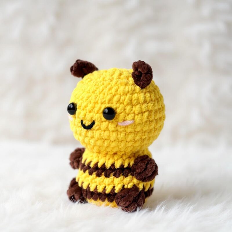 Bee Amigurumi Crochet Pattern - No-Sew DIY Stuffed Animal Toy - Instant Download PDF - Image 2