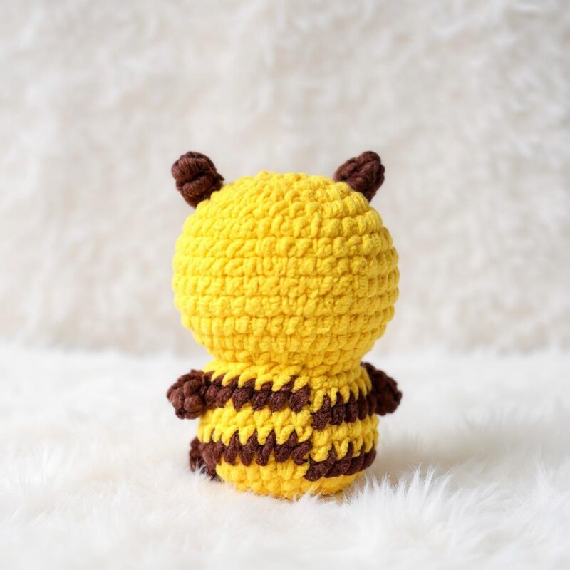Bee Amigurumi Crochet Pattern - No-Sew DIY Stuffed Animal Toy - Instant Download PDF - Image 3