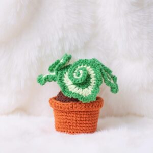 Begonia Escargot Amigurumi Crochet Pattern - Adorable DIY Potted Plant Decor - Instant Download PDF