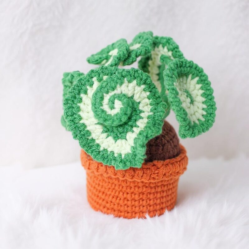 Begonia Escargot Amigurumi Crochet Pattern - Adorable DIY Potted Plant Decor - Instant Download PDF - Image 5