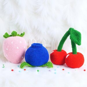 Berry Pillows Amigurumi Crochet Pattern Bundle - Cozy & Cute - DIY Home Decor - Instant Download PDF