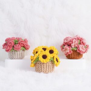Bloom Pot Collection Amigurumi Crochet Pattern - Charming DIY Potted Plant Decor - Instant Download PDF