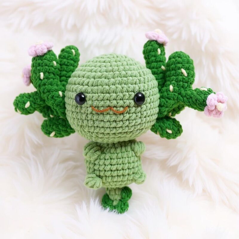 Blooming Axolotls Amigurumi Crochet Pattern Bundle - Adorable DIY Stuffed Animal Toys - Instant Download PDF - Image 2