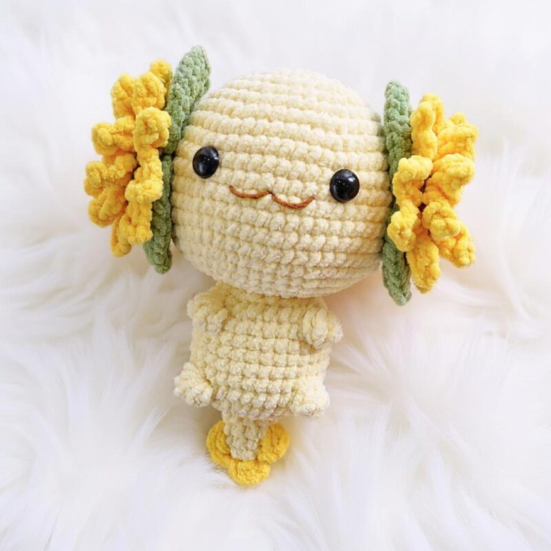 Blooming Axolotls Amigurumi Crochet Pattern Bundle - Adorable DIY Stuffed Animal Toys - Instant Download PDF - Image 3