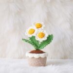 Blooming Daisy Pot Amigurumi Crochet Pattern - Adorable DIY Flower Decor - Instant Download PDF