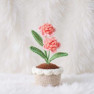 Blooming Flower Pot Amigurumi Crochet Pattern - Charming DIY Plant Decor - Instant Download PDF