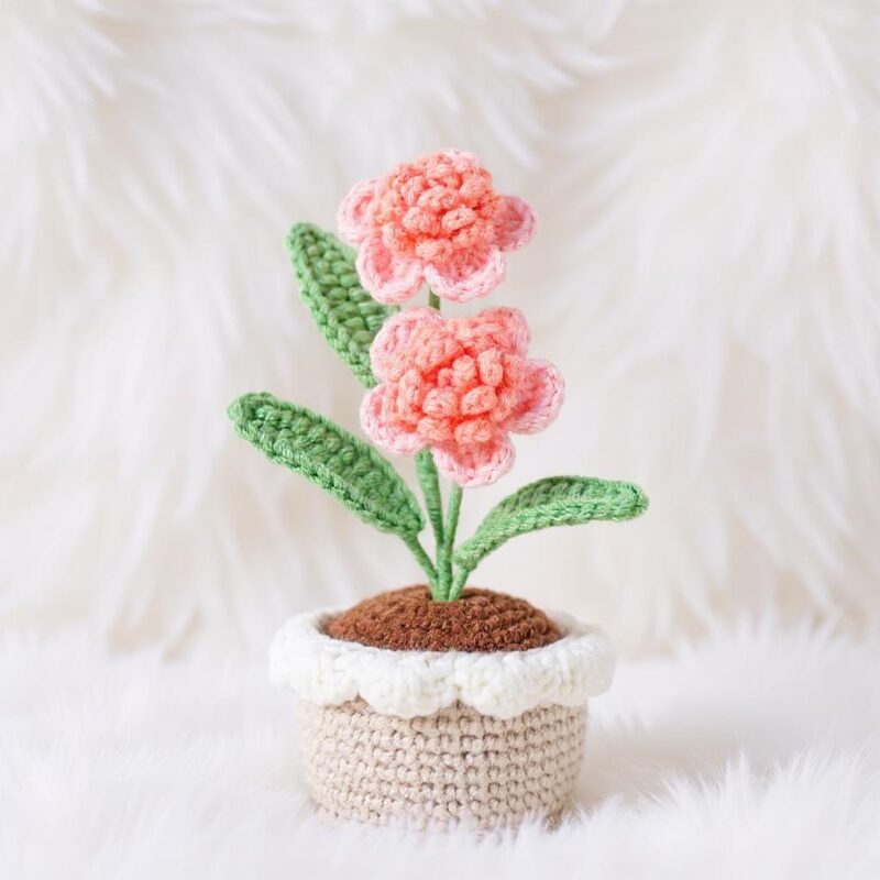 Blooming Flower Pot Amigurumi Crochet Pattern - Charming DIY Plant Decor - Instant Download PDF - Image 2