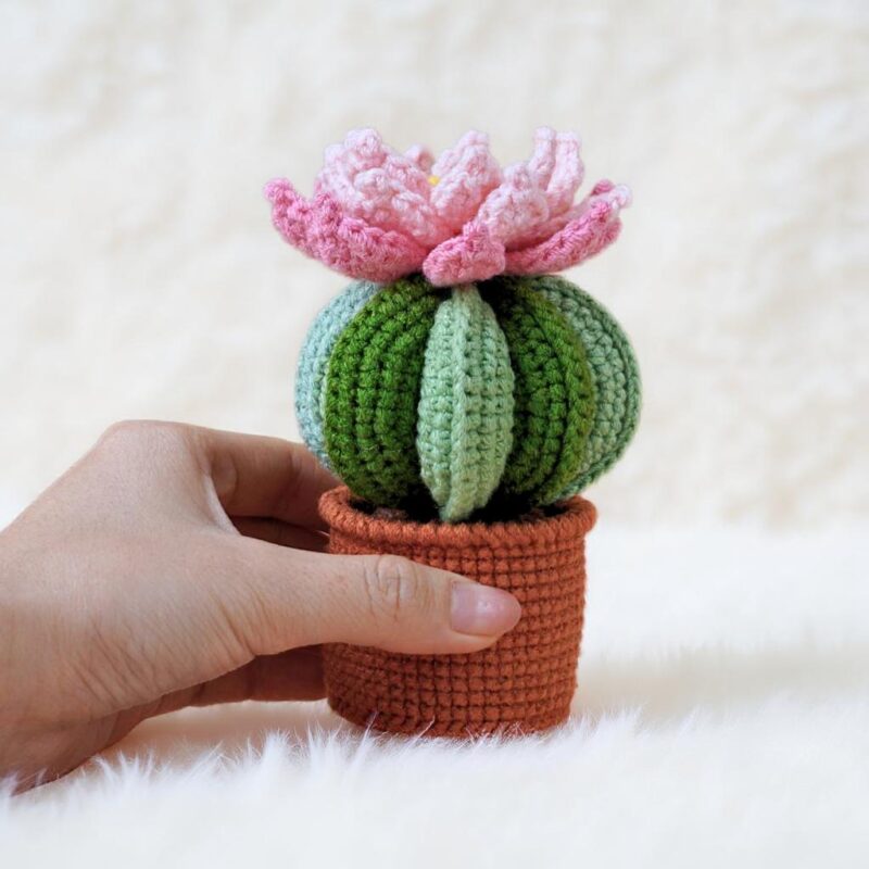 Blossom Cactus Amigurumi Crochet Pattern - Cute DIY Potted Plant Decor - Instant Download PDF - Image 3