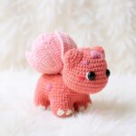 Blossom Cherrysaur Amigurumi Crochet Pattern - Adorable DIY Stuffed Dinosaur Toy - Instant Download PDF