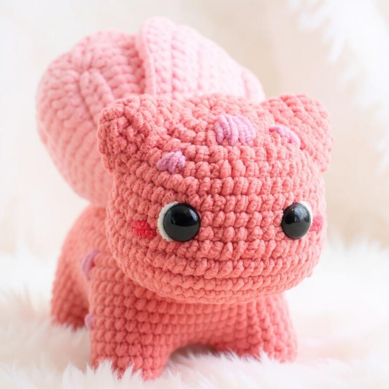 Blossom Cherrysaur Amigurumi Crochet Pattern - Adorable DIY Stuffed Dinosaur Toy - Instant Download PDF - Image 3