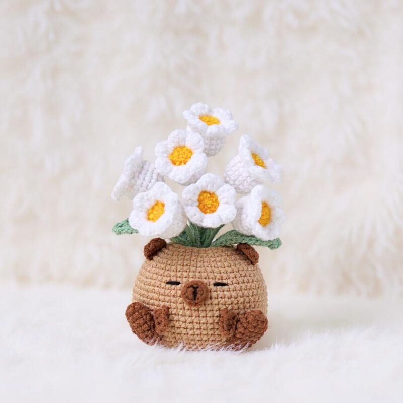 Blossom Critter Pots Amigurumi Crochet Patterns Bundle - Adorable DIY Animal Planters - Instant Download PDF - Image 3