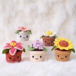 Flower Bouquet Amigurumi Crochet Pattern - Whimsical DIY Floral Decor - Instant Download PDF