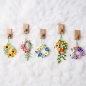 Blossom Wreath Crochet Pattern - Beautiful DIY Floral Home Decor - Instant Download PDF