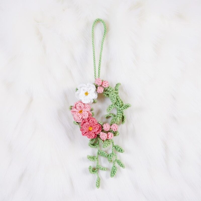 Blossom Wreath Crochet Pattern - Beautiful DIY Floral Home Decor - Instant Download PDF - Image 3