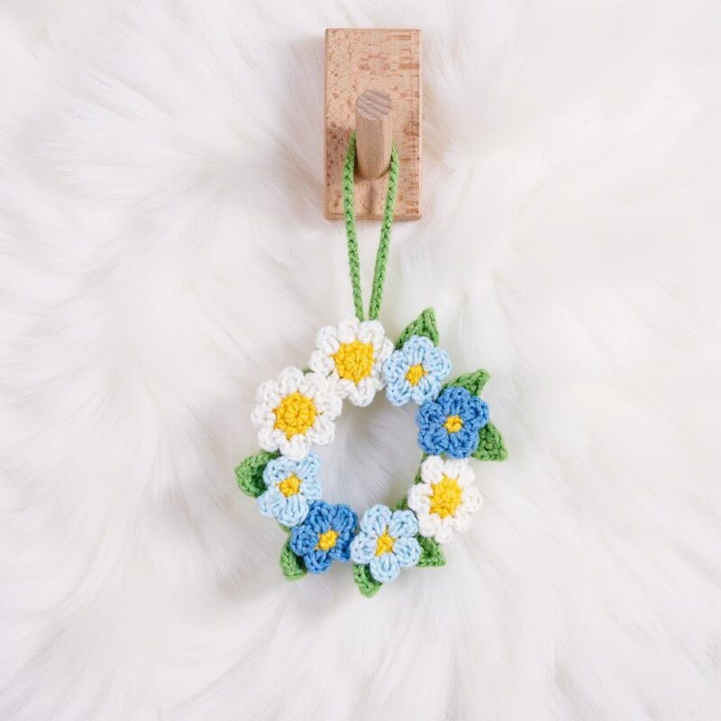 Blossom Wreath Crochet Pattern - Beautiful DIY Floral Home Decor - Instant Download PDF - Image 6