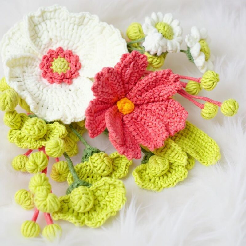 Flower Bouquet Amigurumi Crochet Pattern - Elegant DIY Handmade Decor - Instant Download PDF - Image 7