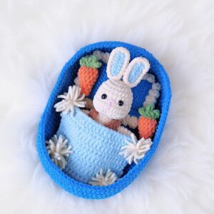 Bunny Amigurumi Crochet Pattern - Adorable "Blue Dreams" DIY Stuffed Animal Toy - Instant Download PDF