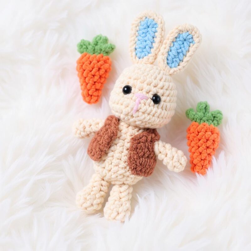 Bunny Amigurumi Crochet Pattern - Adorable "Blue Dreams" DIY Stuffed Animal Toy - Instant Download PDF - Image 2