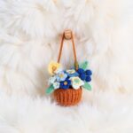 Car Hanging Basket Amigurumi Crochet Pattern - Charming DIY Car Charm Decor - Instant Download PDF
