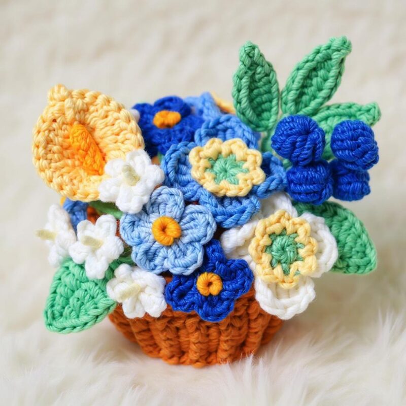 Car Hanging Basket Amigurumi Crochet Pattern - Charming DIY Car Charm Decor - Instant Download PDF - Image 5