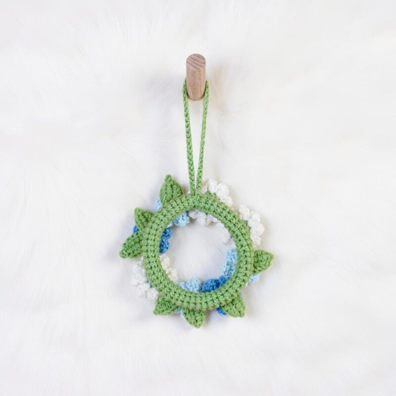 Blue Wreath Amigurumi Crochet Pattern - Whimsical DIY Home Decor - Instant Download PDF - Image 6