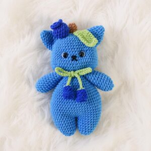 Blueberry Cat Amigurumi Crochet Pattern - Adorable DIY Stuffed Animal Toy - Instant Download PDF