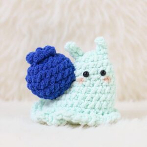 Blueberry Snail Amigurumi Crochet Pattern - Adorable DIY Stuffed Animal Toy - Instant Download PDF