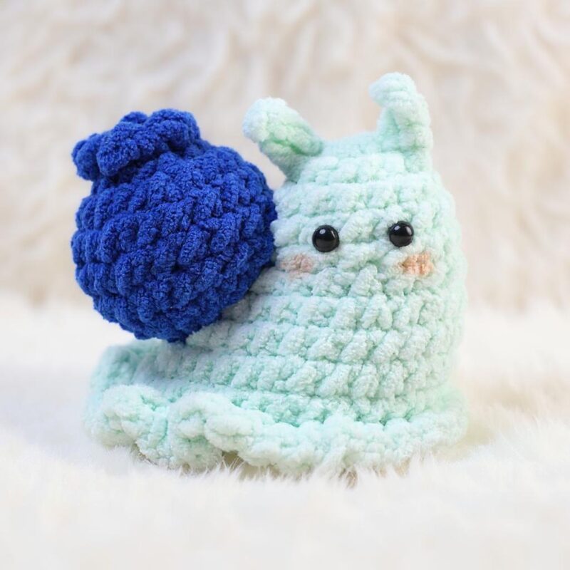 Blueberry Snail Amigurumi Crochet Pattern - Adorable DIY Stuffed Animal Toy - Instant Download PDF - Image 2