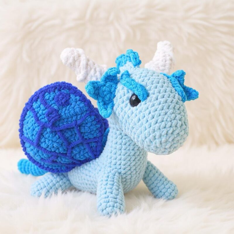 Blueflare Dragon Amigurumi Crochet Pattern - Magical DIY Stuffed Animal Toy - Instant Download PDF - Image 4
