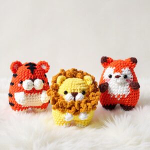 Bold Beasties Amigurumi Crochet Pattern Bundle - Whimsical DIY Stuffed Animal Collection - Instant Download PDF