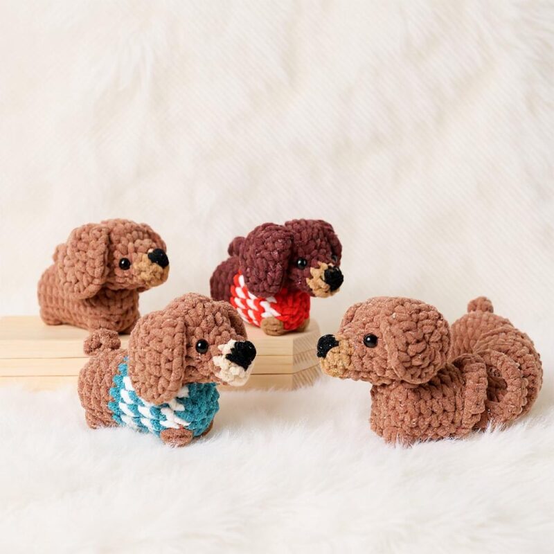 Bouncy Dog Buddies Amigurumi Crochet Pattern Bundle - Adorable DIY Stuffed Animal Toys - Instant Download PDF