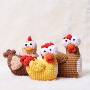 Bulging Eye Monster Collection Amigurumi Crochet Pattern - Quirky DIY Stuffed Toys - Instant Download PDF