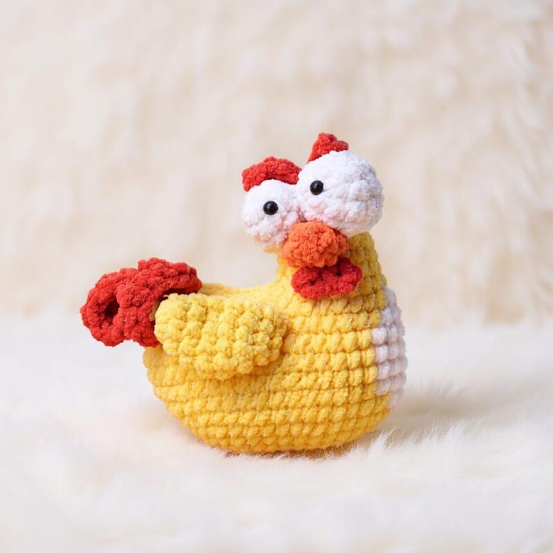 Googly-Eyed Chick Amigurumi Crochet Pattern - Adorable DIY Stuffed Animal Toy - Instant Download PDF - Image 3