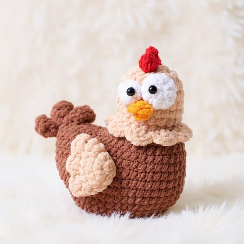 Hen Amigurumi Crochet Pattern - Quirky DIY Stuffed Animal Toy - Instant Download PDF - Image 2
