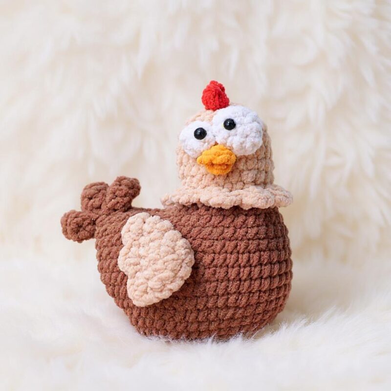 Hen Amigurumi Crochet Pattern - Quirky DIY Stuffed Animal Toy - Instant Download PDF - Image 3