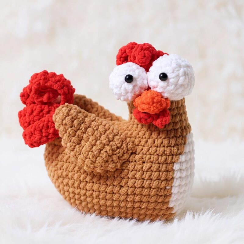Rooster Amigurumi Crochet Pattern - Quirky DIY Stuffed Animal Toy - Instant Download PDF - Image 3