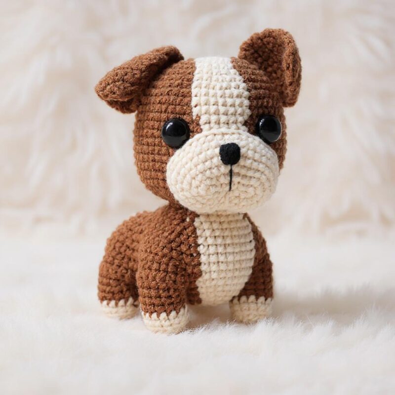 Bulldog Amigurumi Crochet Pattern - Adorable DIY Stuffed Animal Toy - Instant Download PDF - Image 4