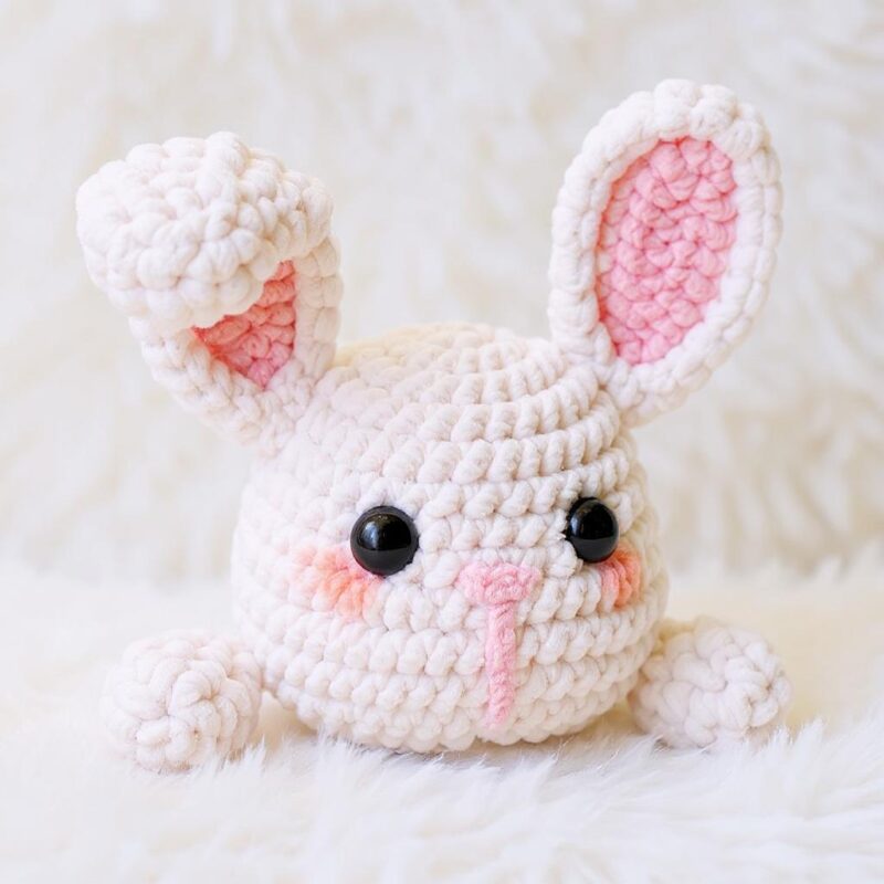 Bunny Basket Amigurumi Crochet Pattern - Adorable DIY Handmade Basket - Instant Download PDF - Image 3