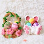 Bunny & Treat Basket Amigurumi Crochet Pattern - Adorable DIY Easter Playset - Instant Download PDF