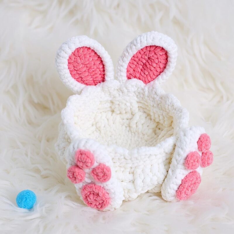Bunny & Treat Basket Amigurumi Crochet Pattern - Adorable DIY Easter Playset - Instant Download PDF - Image 3