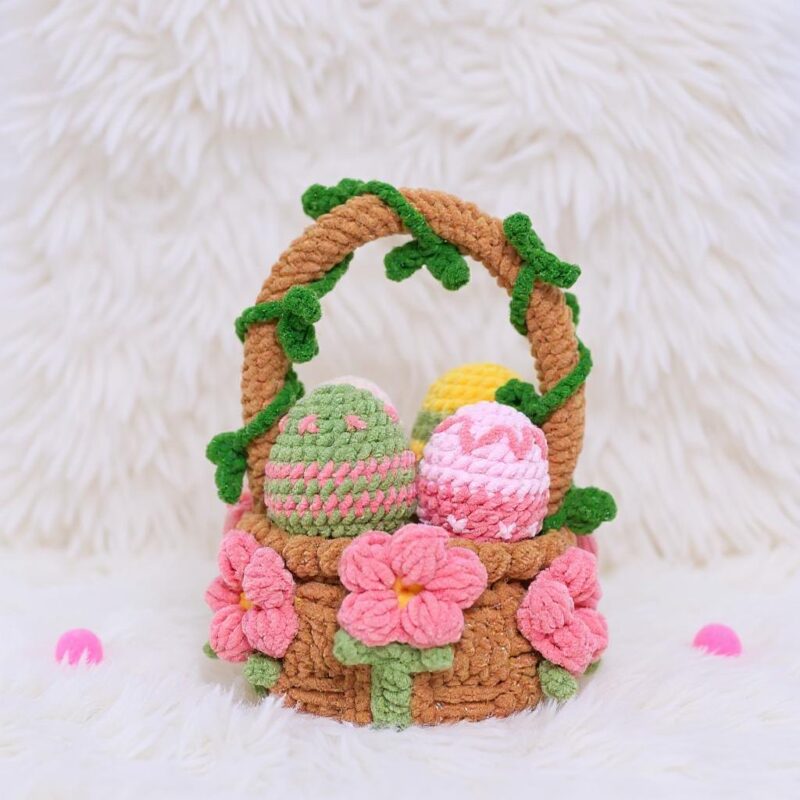 Bunny & Treat Basket Amigurumi Crochet Pattern - Adorable DIY Easter Playset - Instant Download PDF - Image 4