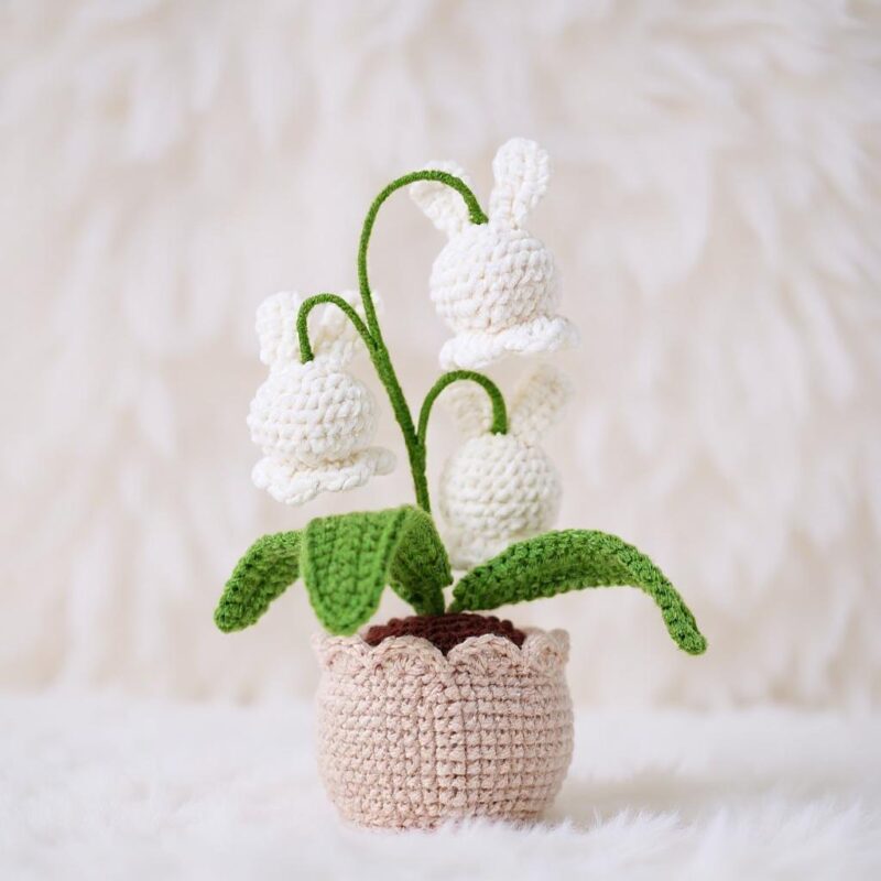 Bunny Bellflower Pot Amigurumi Crochet Pattern - Adorable DIY Stuffed Animal Toy - Instant Download PDF - Image 5